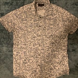 White short sleeve button down